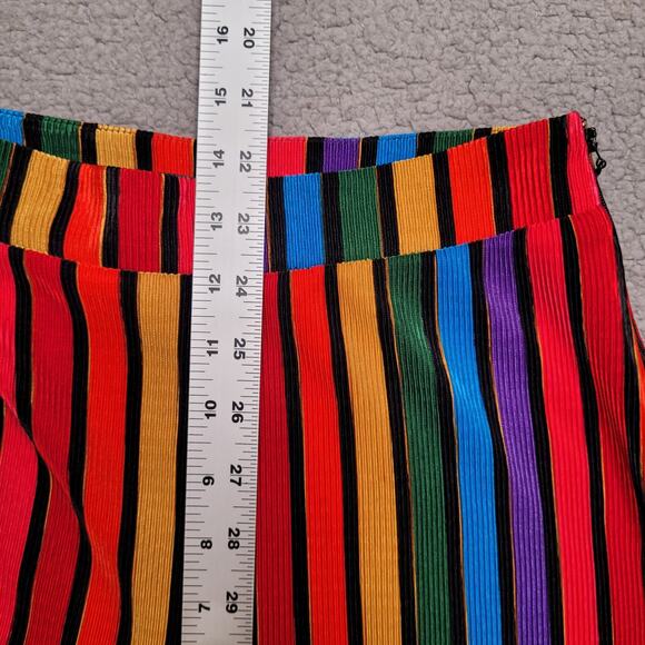 Show Me Your Mumu Pants Womens Small Campbell High Slit Rainbow Parade Colorful - Picture 7 of 9